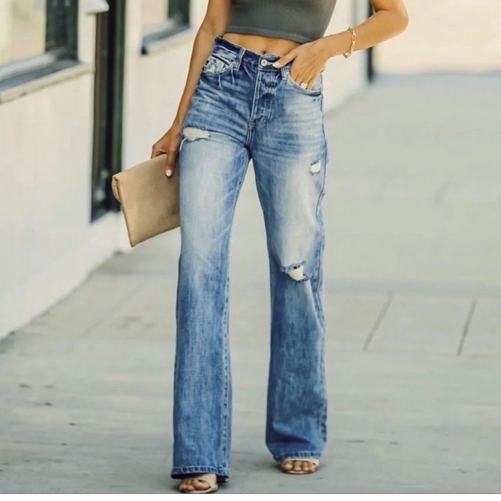 KanCan 1990s Flare Leg Jeans High Rise Denim. Sz 15/31 k413